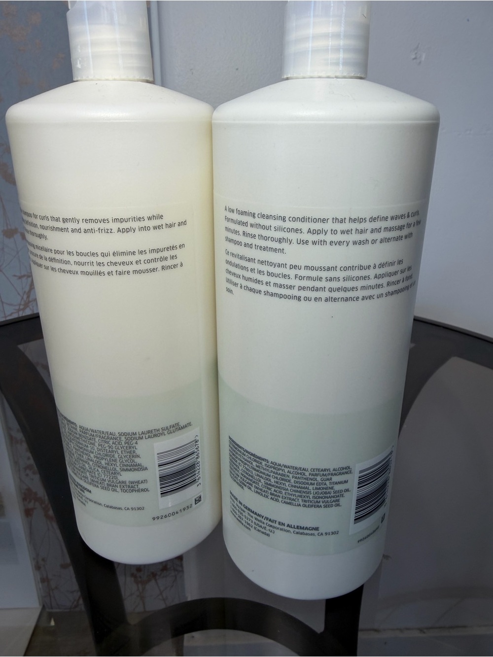 Wella Nutricurls Shampoo & Cleansing Conditioner - White with Mint Green Accents - Picture 3 of 5